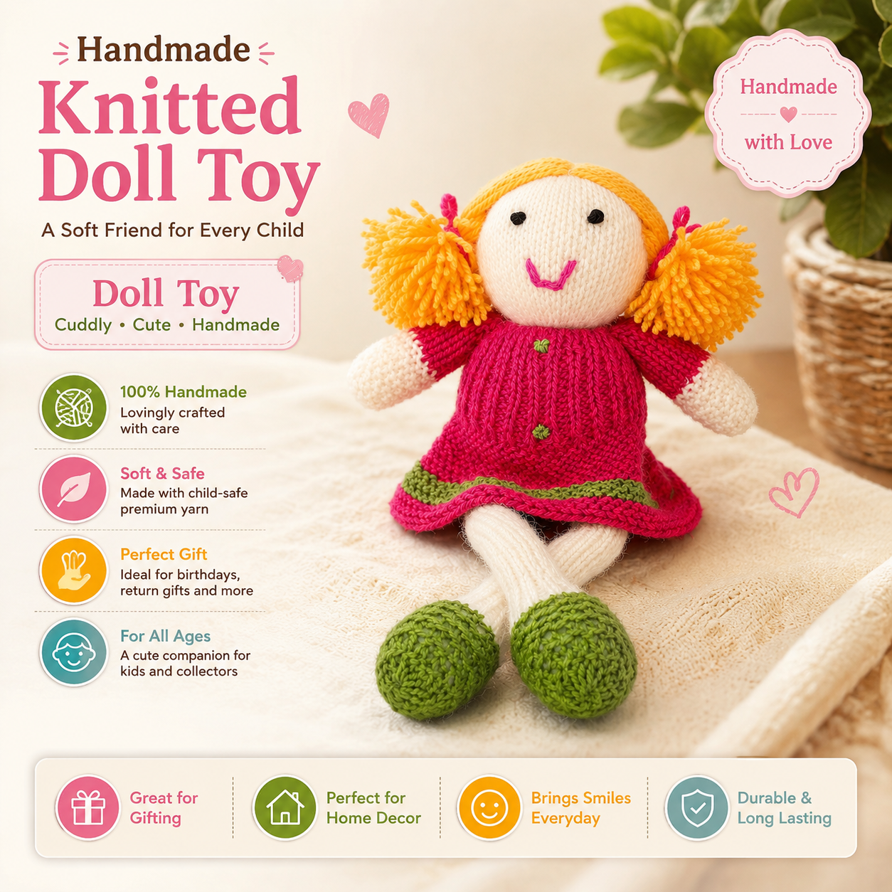 Knitted Doll Toy image 2