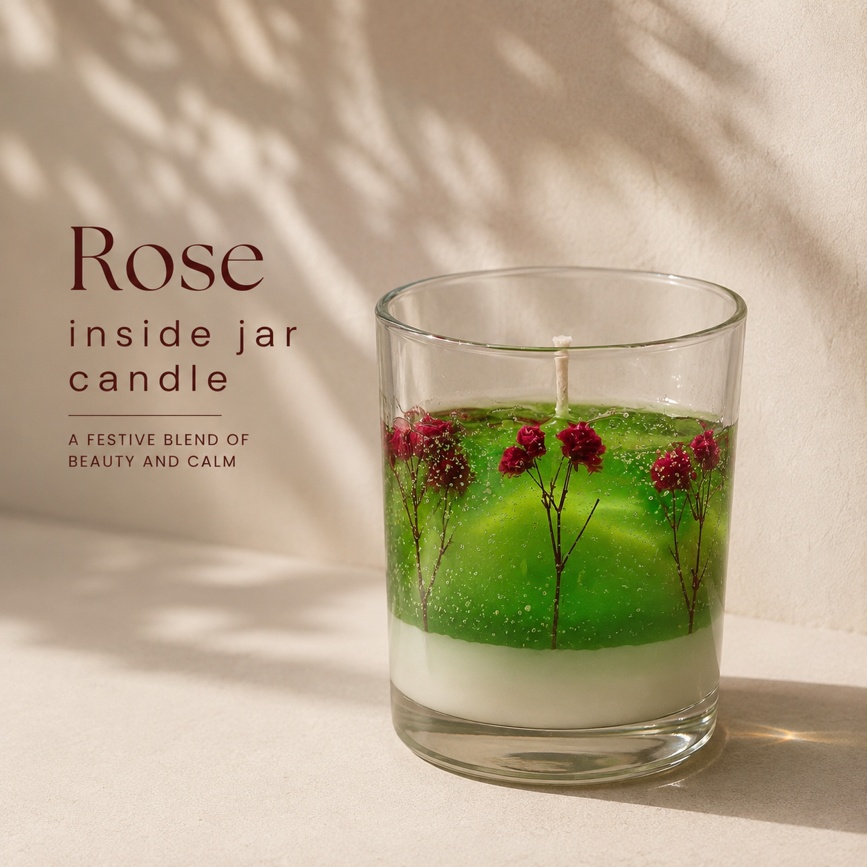 Rose Inside Jar Candle image 3