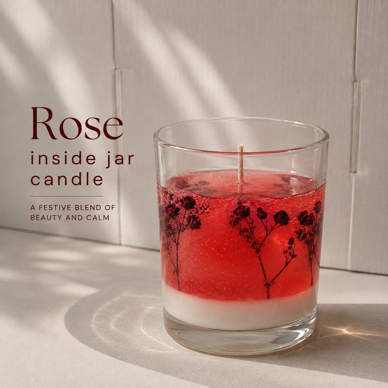 Rose Inside Jar Candle image 3