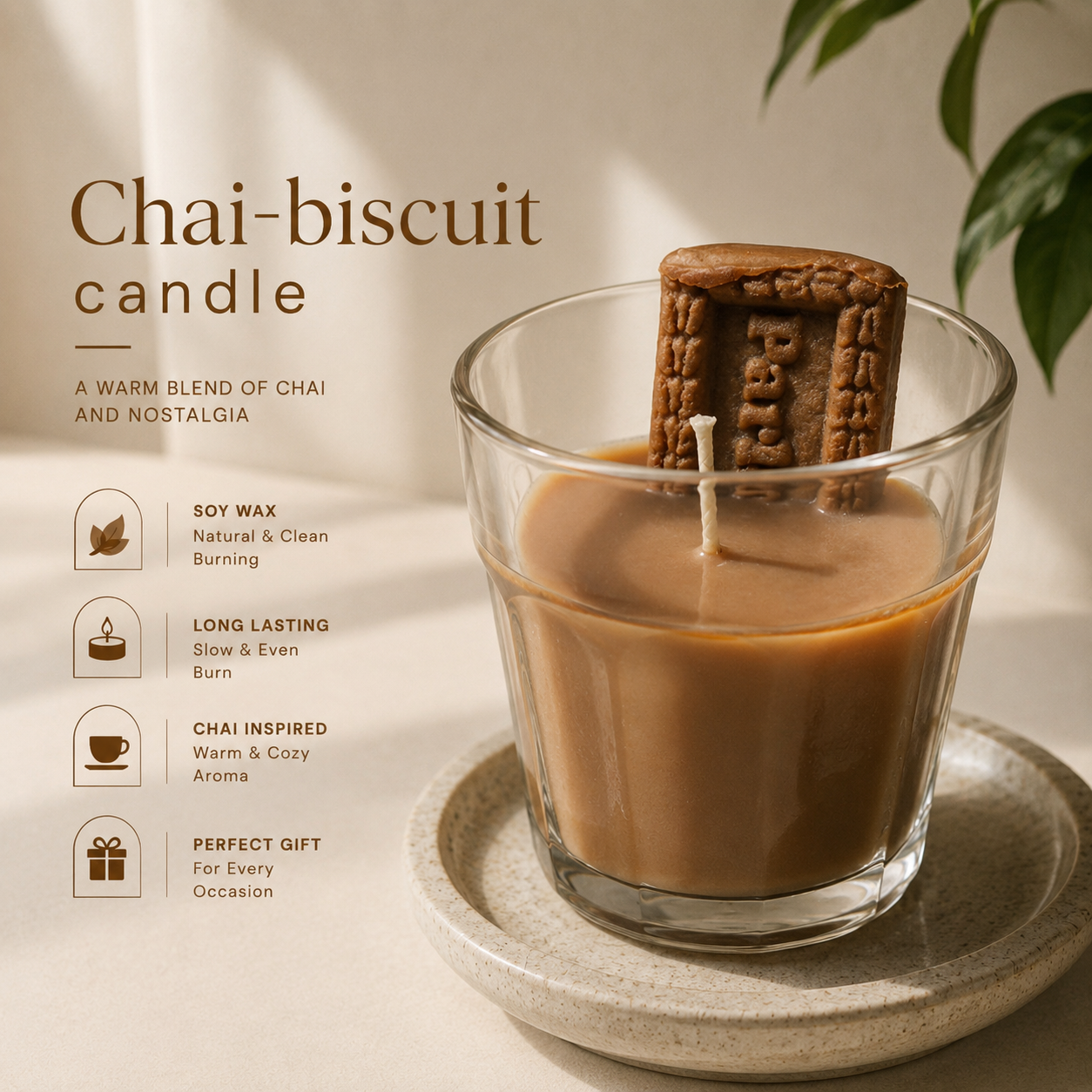 Chai-Biscuit Candle image 1