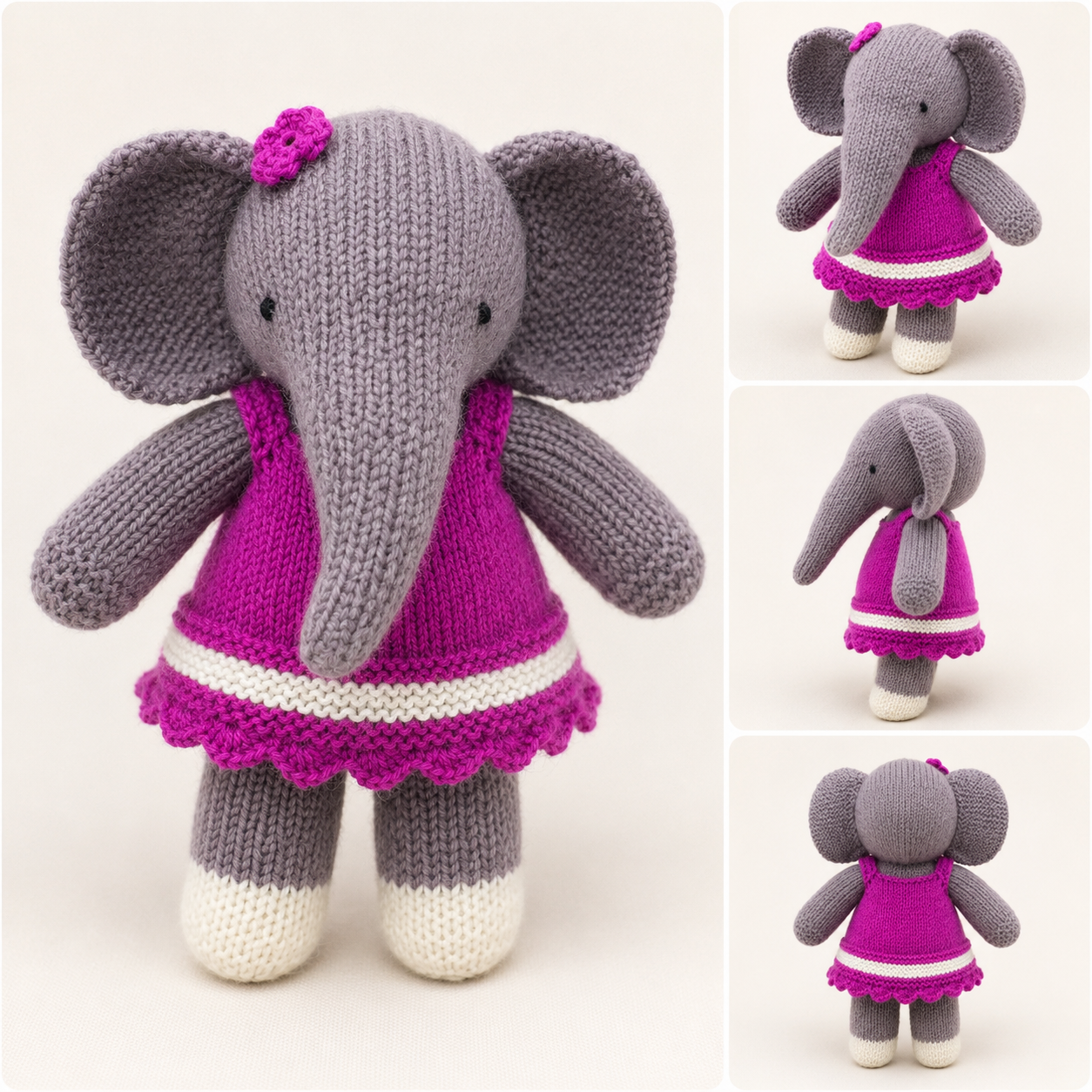 Knitted Elephant Toy