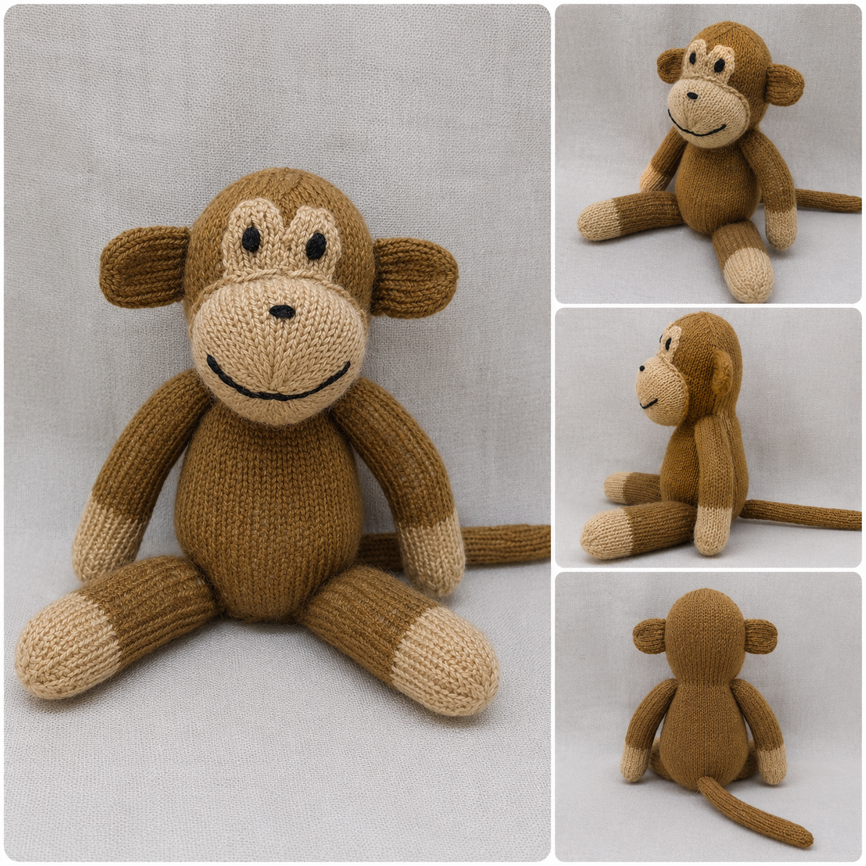 Knitted Monkey Toy