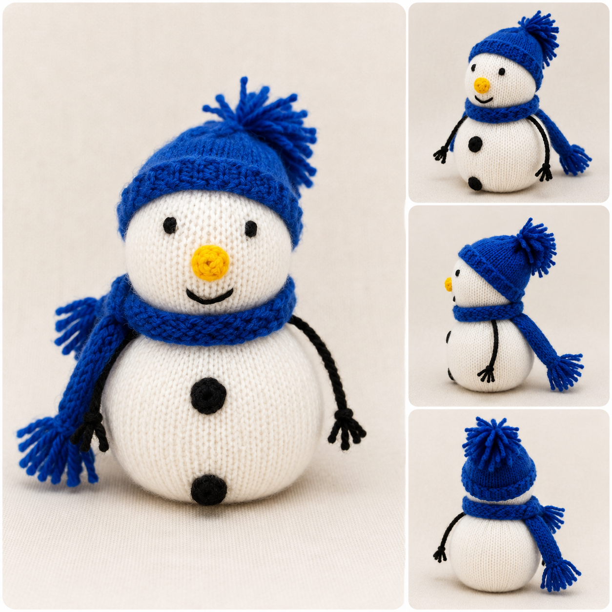Knitted Snowman Toy