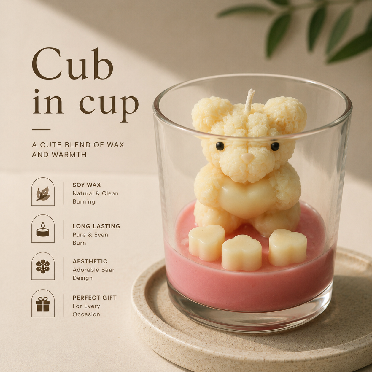 Cub in Cup Candle image 1